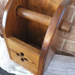 Toilet Roll Holder, Wall Mounted, Quirky Loo Roll, Wooden Rack, Bathroom Accessories, Home Decor - thumbnail 3