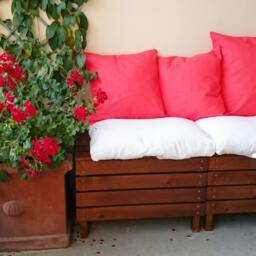 Coral Pillow Covers, Coral Decorative Pillows, Throw Red Cushions, Handmade Cases, Cushion Covers Made in France - thumbnail 2