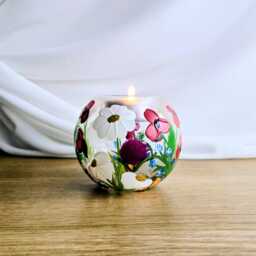 Hand Painted Tea Light Holder - thumbnail 2