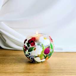 Hand Painted Tea Light Holder - thumbnail 3