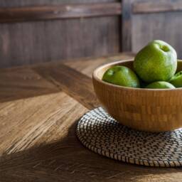 Farmhouse Table, Trestle Wood Dining Table - thumbnail 4