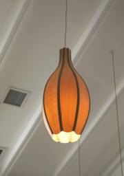 Wood Veneer Hanging Lamp, Pendant Unique Light Fixtures - Drop 45 Pendant - thumbnail 1
