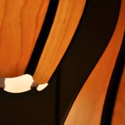Wood Veneer Hanging Lamp, Pendant Unique Light Fixtures - Drop 45 Pendant - thumbnail 3