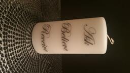 Ask, Believe, Receive, Inspirational Candle - thumbnail 1