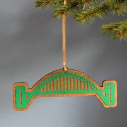 Tyne Bridge Christmas Tree Decoration - Tyneside Newcastle Gateshead Landmark - thumbnail 2
