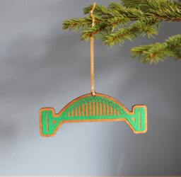 Tyne Bridge Christmas Tree Decoration - Tyneside Newcastle Gateshead Landmark - thumbnail 1
