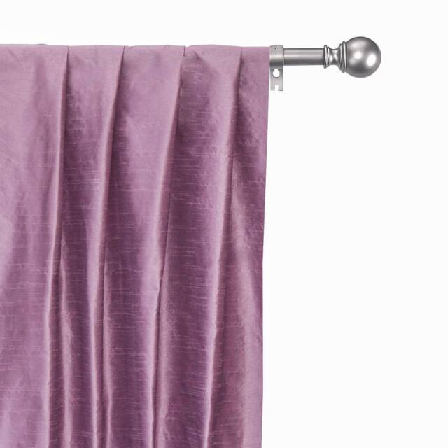 Lilac Art Silk Curtain Panels, Faux Curtains - Rod Pocket, Grommet, Box Pleat, Three Pinch Tab Top & Plain Ring Top - image 1