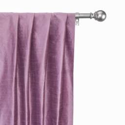 Lilac Art Silk Curtain Panels, Faux Curtains - Rod Pocket, Grommet, Box Pleat, Three Pinch Tab Top & Plain Ring Top - thumbnail 1