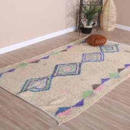 Moroccan Boujaad Rug, Authentic 5x8 Ft - thumbnail 3