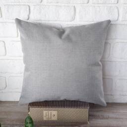 Triangle Faux Leather Pillow Cover Modern Diagonal Design - thumbnail 4