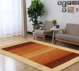 Rugeast Modern Hand Knotted Wool Bamboo Silk Rug 166x90 cm Designer Area Rectangle White Leaf Pattern Luxury Home Decor One Of A Kind - thumbnail 1