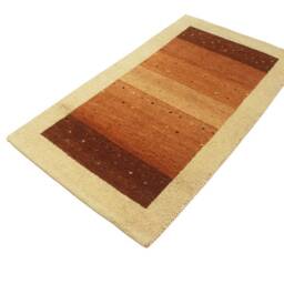 Rugeast Modern Hand Knotted Wool Bamboo Silk Rug 166x90 cm Designer Area Rectangle White Leaf Pattern Luxury Home Decor One Of A Kind - thumbnail 3