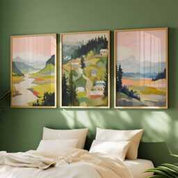 Set Of 3 Oregon Posters, Usa Travel Prints Set, Pacific Northwest Wall Art Sets, Decor, Landscapes Sets - thumbnail 2