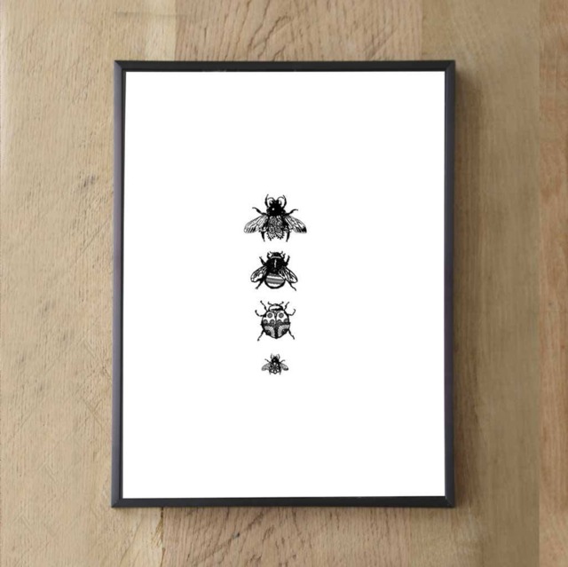 Lacy Insect Print Original Wall Art, Farmhouse Decor - image 1
