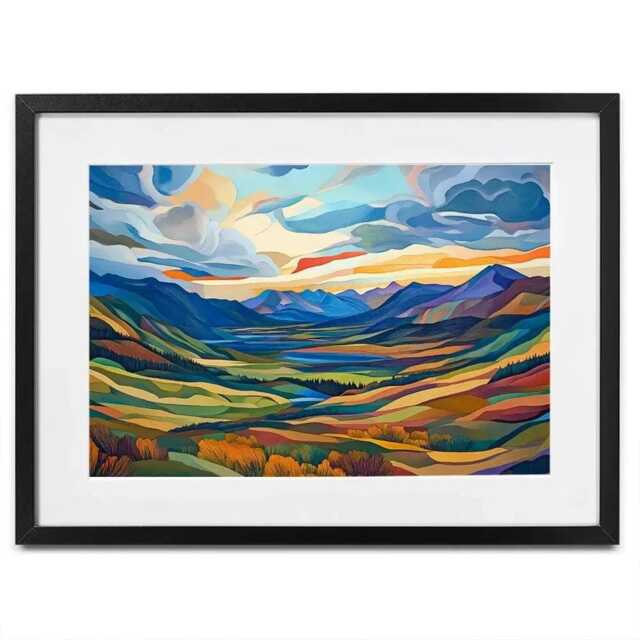 Mountain Valley Framed Art Print - image 1