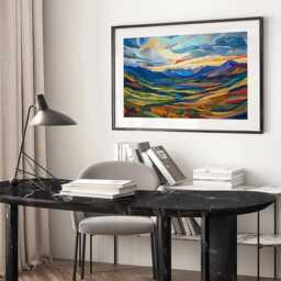 Mountain Valley Framed Art Print - thumbnail 2