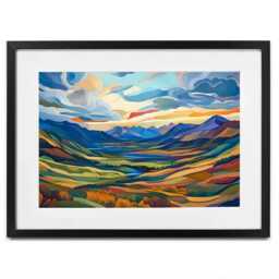 Mountain Valley Framed Art Print - thumbnail 1