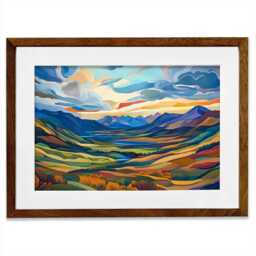 Mountain Valley Framed Art Print - thumbnail 4