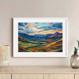 Mountain Valley Framed Art Print - thumbnail 3