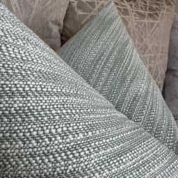 Green Cushion Cover, Throw Pillow Cotton Linen Slub Furnishing John Lewis & Partners Fabric, High Quality, Made in UK Farmhouse Decor - thumbnail 2