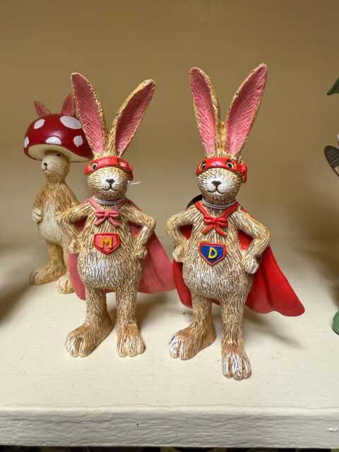 Poly Resin Rabbit Figurine Super Mummy Or Daddy Rabbit - image 1