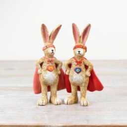Poly Resin Rabbit Figurine Super Mummy Or Daddy Rabbit - thumbnail 3
