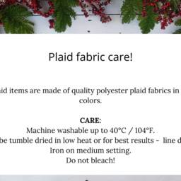 Red Stewart Tree Skirt, Tartan Red Christmas Skirt - thumbnail 4