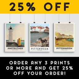 Pittenweem Poster, Fife Travel East Neuk Wall Art Print, Scottish Gift, Arts Festival - thumbnail 2