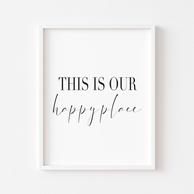 Home Print, This Is Our Happy Place Unframed Family Wall Art - image 1