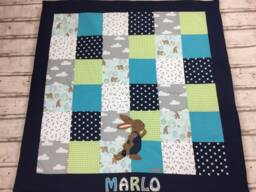 Baby Blanket/Crawling Blanket Patchwork Snuffle Bunny Krd3016