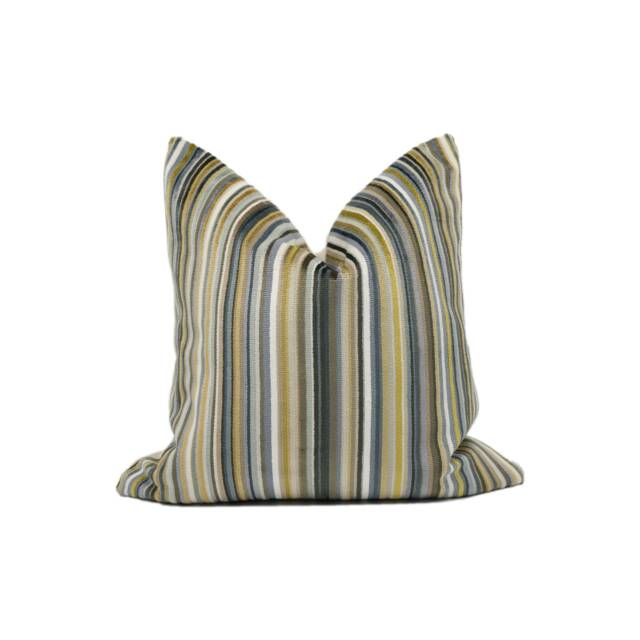 Romo - Parada Cumin Chic Striped Velvet Cushion Cover Handmade Throw Pillow Designer Home D??cor - image 1
