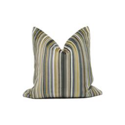 Romo - Parada Cumin Chic Striped Velvet Cushion Cover Handmade Throw Pillow Designer Home D??cor - thumbnail 1