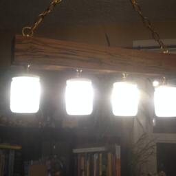 Bubbles - Etched Jar Chandelier - thumbnail 4
