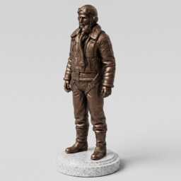 Ww2 Raf Pilot Statue - Bronze Effect Royal Air Force Sculpture
