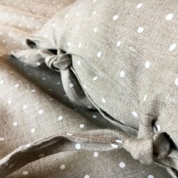 Linen Duvet Cover, Polka Dot Linen Bedding, Natural Cover Queen, King, Twin Custom 100% Pure By Linenbee - thumbnail 2