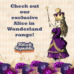Alice in Wonderland Mardi Gras Garden Cushion - Waterproof Outdoor Water Resistant Cushions Pillows 18 - thumbnail 4