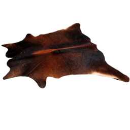 Grand Large Cowhide Rug - Luxurious Dark Brown & White Hair-On Leather For Modern Living - thumbnail 3