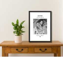 Personalised Sister Photo Frame Keepsake Gift For Custom Picture Birthday Present Sentimental Framed Print - thumbnail 3