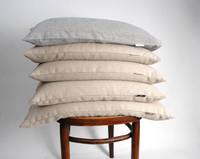 Large+ Size Natural Grey Linen Buckwheat Pillow Neck Pillows 20'x26'/50x70cm Zero Waste Ortopedic - image 1
