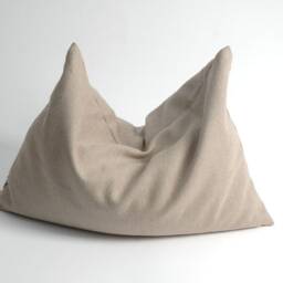 Large+ Size Natural Grey Linen Buckwheat Pillow Neck Pillows 20'x26'/50x70cm Zero Waste Ortopedic - thumbnail 3