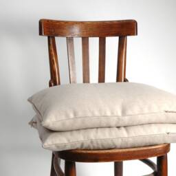 Large+ Size Natural Grey Linen Buckwheat Pillow Neck Pillows 20'x26'/50x70cm Zero Waste Ortopedic - thumbnail 4