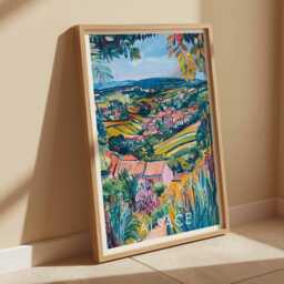 Alsace Village Poster French Countryside Wall Art - thumbnail 3