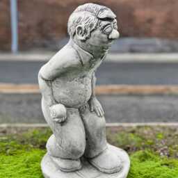 Outdoor Player Baseball Statue Concrete Cricket Figurine Stone Man Sculpture Humorous Decoration Memorial Ornament Player Lover Gift - thumbnail 3