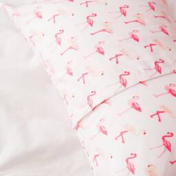 Pink Flamingo - Toddler Or Travel Pillowcase. Snuggly Soft - thumbnail 2