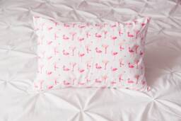 Pink Flamingo - Toddler Or Travel Pillowcase. Snuggly Soft