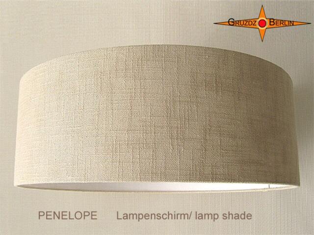 Large Lampshade Natural Color Linen Penelope ??60 cm - image 1