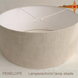 Large Lampshade Natural Color Linen Penelope ??60 cm - thumbnail 3