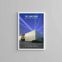 The Sanctuary Milton Keynes Travel Poster Print. Dreamscape Rave Wall Art. V7 Saxon Street - thumbnail 3
