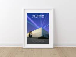 The Sanctuary Milton Keynes Travel Poster Print. Dreamscape Rave Wall Art. V7 Saxon Street - thumbnail 1