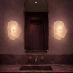 "Wireless Wall Sconce, Handmade Rechargeable Led Lamp, Cordless Bedside Light - " - thumbnail 3